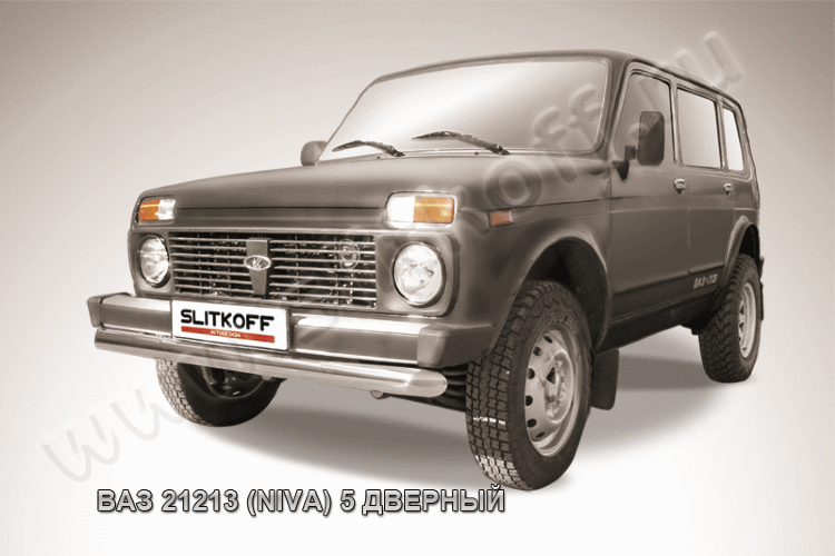 Защита переднего бампера d76 Lada Niva 21213 5-дверная (1993-2023)