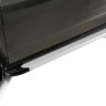 Пороги алюминиевые "Optima Silver" 1700 серебристые Renault Duster (2020-2022)