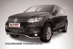 Защита переднего бампера d57 "волна" Volkswagen Touareg (2010)