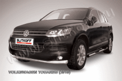 Защита переднего бампера d76 Volkswagen Touareg (2010)