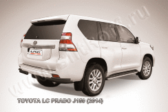 Уголки d76+d42 двойные черные Toyota Land Cruiser Prado J150 (2013-2017)