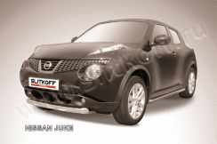 Защита переднего бампера d76 короткая Nissan Juke (2010-2014)