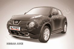 Защита переднего бампера d57 короткая Nissan Juke (2010-2014)