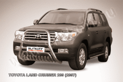 Кенгурятник d76 высокий с защитой картера Toyota Land Cruiser 200 (2007-2012)