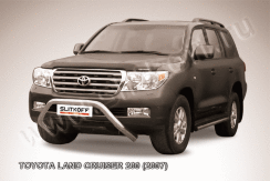 Кенгурятник d76 низкий широкий мини Toyota Land Cruiser 200 (2007-2012)