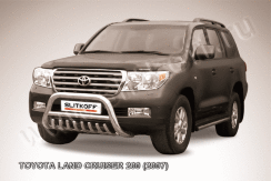 Кенгурятник d76 низкий с защитой картера Toyota Land Cruiser 200 (2007-2012)