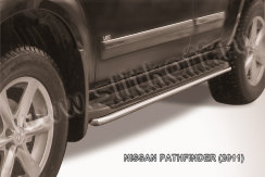 Защита штатного порога d42 Nissan Pathfinder (2010-2014)