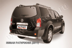 Защита заднего бампера d76 Nissan Pathfinder (2010-2014)