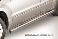 Защита порогов d76 труба Suzuki Grand Vitara (2012-2015)