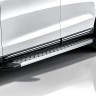 Пороги алюминиевые "Standart Silver" 1600 серебристые Lifan X60 (2011-2016)