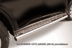 Защита переднего бампера d57 Mitsubishi Outlander (2014-2015)