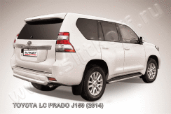 Защита заднего бампера d76 короткая Toyota Land Cruiser Prado J150 (2013-2017)