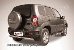 Защита заднего бампера d76 радиусная Chevrolet Niva (2009-2020)